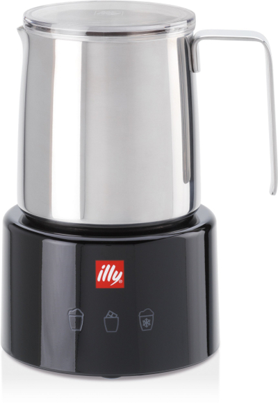 Shkumues qumështi elektrik Illy Cappuccinatore 23760, çelik inox, i zi