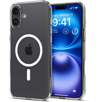 Kapak telefoni Spigen Liquid Crystal MagSafe për iPhone 17, transparent, i bardhë