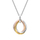 Qafore për femra Hot Diamonds Trio Teardrop RG DP780, 45cm, e argjendtë