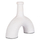 Vazo dekorative Clayvon 23,5x7,5x21Hcm (HM4403), bardhë