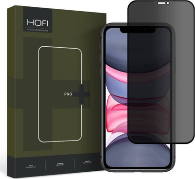 Xham mbrojtës privacy Hofi Anti Spy Glass Pro+ për Apple iPhone 11/XR, 9H, transparent