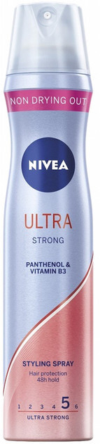 Sprej flokësh Nivea Ultra Strong, 250 ml