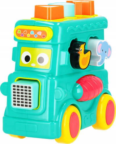 Lodër edukative BamBam Locomotive Sorter WB541915, formash, shumëngjyrëshe