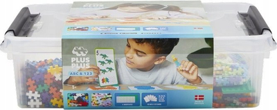 Lojë konstruktore Plus Plus Learn To Build ABC 123, 2000 copa, shumëngjyrëshe