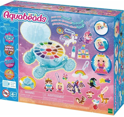 Set kreativ me rruaza Aquabeads Mythical Adventure Craft Studio, mbi 1500 rruaza, për fëmijë 4+