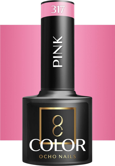 Llak hibrid për thonj Activeshop OCHO NAILS Pink 317, 5 g, rozë