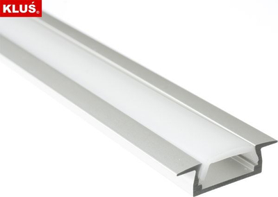 Aksesorë për ndriçim Kluś Profile micro-K, anodizuar, 2m