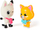 Set figurina lodrash Spin Master Gabby's Dollhouse Pandy Paws dhe Chumsley, 2 aksesorë, shumëngjyrëshe
