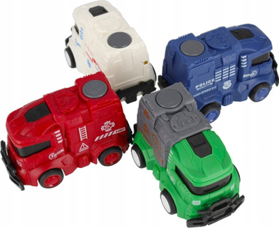 Kamiona lodër Mega Creative Truck Car, 8 cm, me shtytje inerciale, shumëngjyrësh