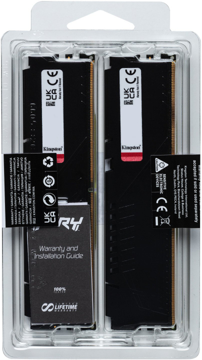 RAM Kingston FURY Beast 64GB, DDR5, 6000MT/s, црна