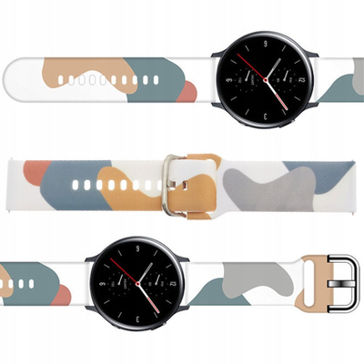 Раменче Hurtel Moro за Samsung Galaxy Watch 46mm, силикон, камуфлажен дизајн, повеќебоен