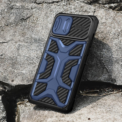 Mbulesë telefoni Nillkin Adventurer për iPhone 13 Pro Max, mbrojtëse ekstreme, kapak kamere, e zezë
