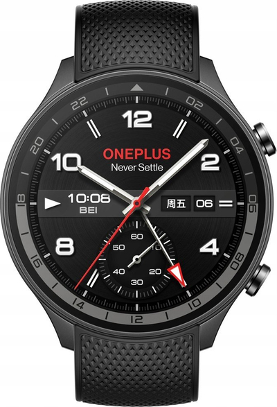 Паметен часовник OnePlus Watch 2R OPWWE234, 100 часа батерија, Wear OS, сива gunmetal