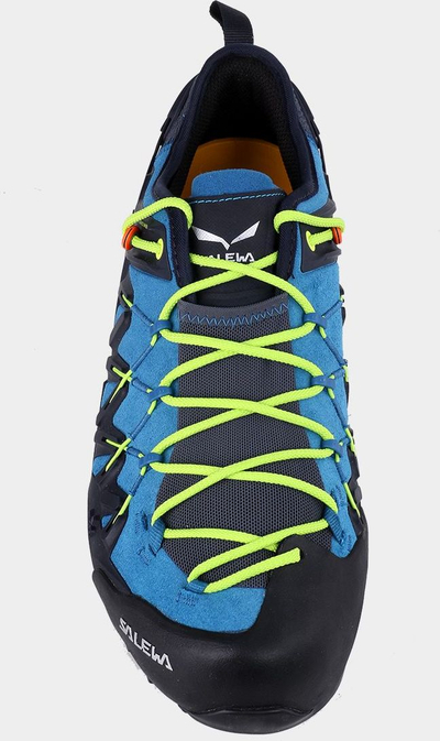 Këpucë hiking SALEWA Wildfire Edge, për burra, me taban POMOCA, blu me të verdhë
