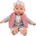 Kukull bebe Smily Play Julka, e butë, me rroba rozë