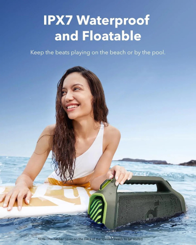 Портативен звучник Anker SoundCore Boom 2 Plus, безжичен, зелен