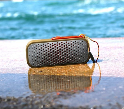 Altoparlant Bluetooth Boompods Blockblaster, IPX7, power bank, gri portokalli
