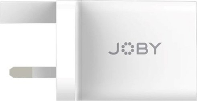 Karikues muri JOBY USB A, 12W 2.4A, prizë UK, i bardhë
