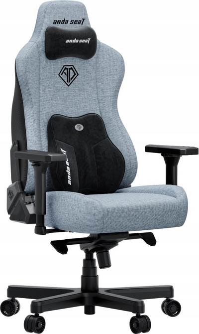 Karrige gaming Anda Seat Kaiser 3E XL, pëlhurë, ergonomike, gri kaltëroshe