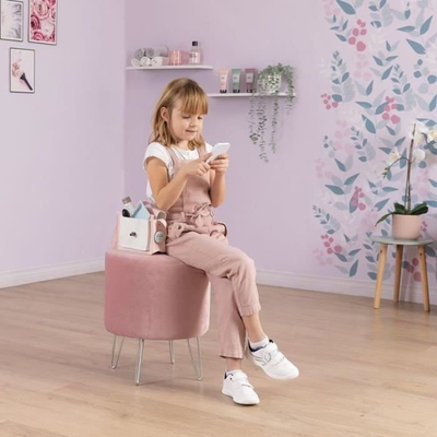 Set çantë lodër Smoby My Beauty Bag, me aksesorë kozmetikë, për kalamoj 3+, rozë e çelët