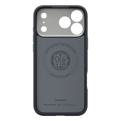 Këllëf telefoni Spigen Caseology Nano Pop MagSafe, për iPhone 17 Pro, i fortë, i zi