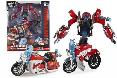 Lodër transformuese Artyk 177019 Car Robot Motorcycle, 2 në 1