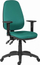 Karrige ergonomike zyre Powerton Office Anna, mekanizëm asinkron, krahë të rregullueshëm, ngjyrë turquoise