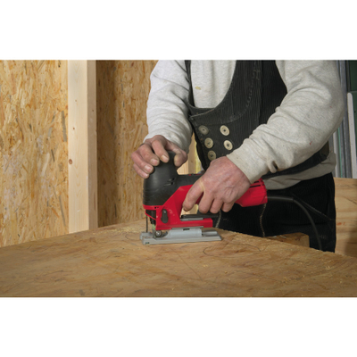 Sharrë pendulare Milwaukee JS 120 X, 710W, prerje 130mm, e kuqe e zezë
