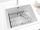 Mbështetëse lavamani Brabantia Silicone Sink Mat 302589, silikon, e gri e errët