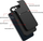 Këllëf telefoni Forcell Noble për iPhone 15 Plus, fleksibël, antishok, i zi