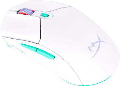 Maus gaming HyperX Pulsefire Haste 2 Core Wireless, pa tela, RGB, i bardhë