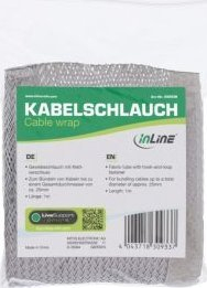 Organizues kabllosh InLine Cable Wrap, 1m, diametër 25mm, gri