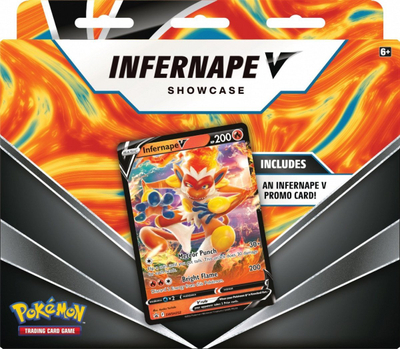 Set letra Pokemon TCG Infernape V Showcase, 2 lojtarë, 6+, shumëngjyrësh