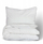 Set çarçafësh Bed Linen Satin Gold Line, 220x200 cm, pambuk saten, e bardhë