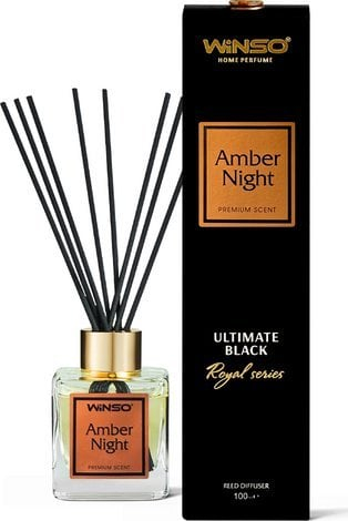 Aromatizues për ambjent Winso Ultimate Black Amber Night, difuzer me shkopinj, 100ml
