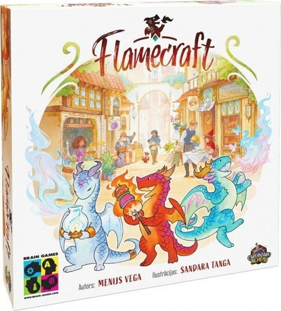 Lojë tavoline Brain Games Flamecraft, për familje, me strategji, plot me ngjyra