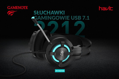Dëgjuese me kabllo Havit Gamenote H2212U, të zeza/ të kaltërta