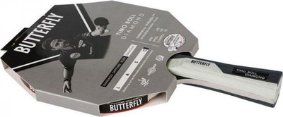 Ракета за пингпонг Butterfly Timo Boll Diamond S841443, сунѓер 1.5mm, конкавна FL рачка, шарена