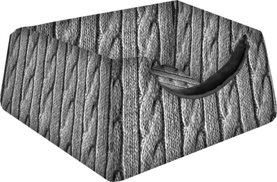 Засолниште 2во1 за кучиња и мачки Bertoni Braid L, 55x55x45cm, сиво