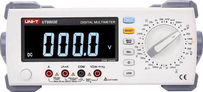 Multimetër laboratorik Uni-T UT-8802E, me ekran EBTN LCD, me portë USB, ngjyrë gri