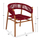 Kolltuk ngrënieje Irving 60x55x75Hcm (HM9797), kuqe