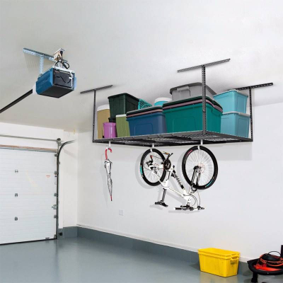 Raft tavani Ergosolid Strong Garage Ceiling Shelf Basement Rack, kapacitet 200kg, çelik, i zi