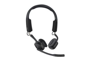 Безжични слушалки SHOKZ OpenMeet UC, Bluetooth, пренос преку коска, со USB A адаптер, сиви