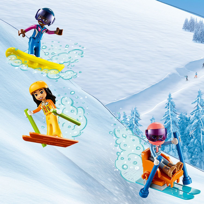 Set lodrash LEGO Friends Holiday Ski Slope and Cafe 41756, 9+, shumëngjyrësh