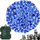 Drita bredhi Springos 100 LED, me bateri, programues, blu