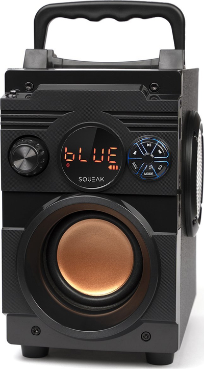 Altoparlant Bluetooth Squeak BassBlaster SQ1001, multifunksional, me radio FM, ngjyrë e zezë