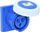 Prizë paneli industriale Power Twist, 16A 3P, IP67, blu