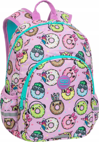 Çantë shpine fëmijësh CoolPack Toby Happy Donuts, 13", rozë me motive donuts