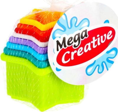 Lodër kupa për banjo Mega Creative Bath Cups Baby, set 8 copë, shumëngjyrëshe