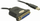 Kabllo DeLock USB A - DB-25 61330, 0.9m, e zezë